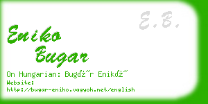 eniko bugar business card